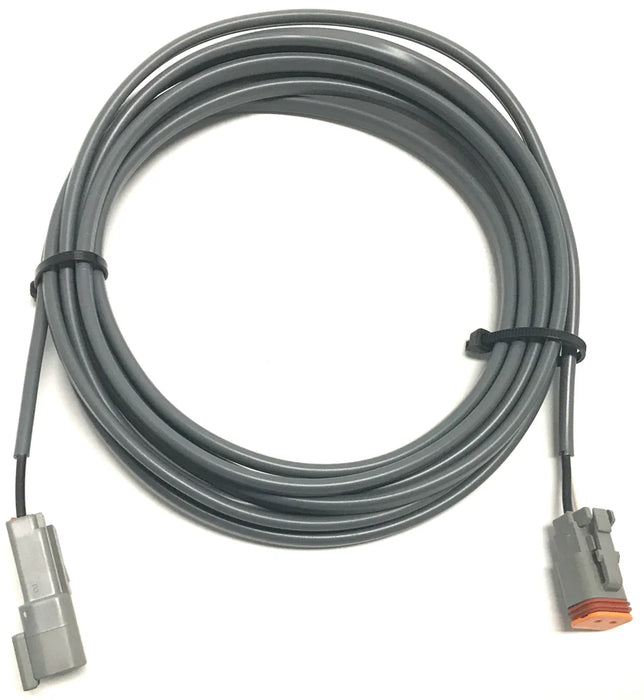 Wire Extension | 108" Deutsch 2P Receptacle to 2P Plug Single Adapter | SG-DTR-DTP-108 | Skid Steer Genius