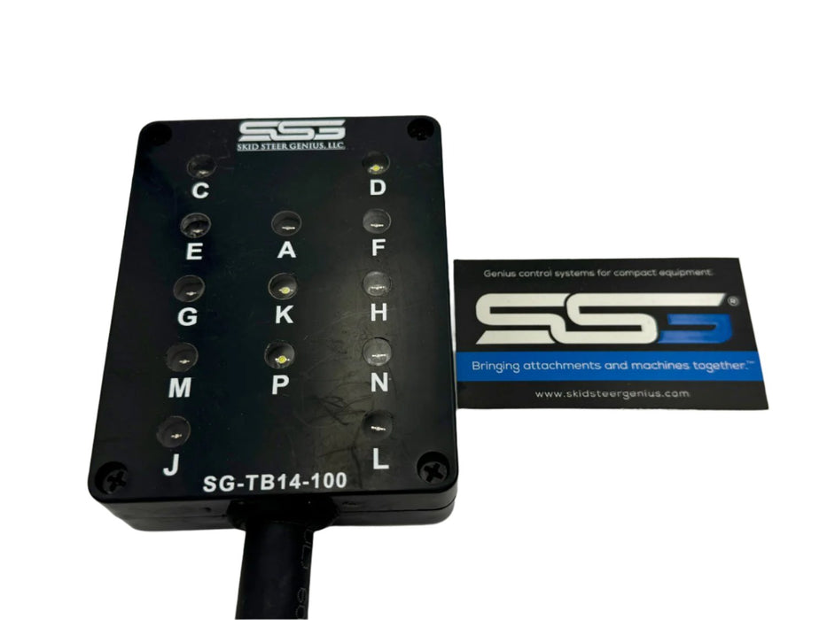 Tool | SG-TB14-100 | 14 Pin Test Box (Break Out Box) | Skid Steer Genius