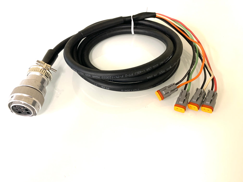 Wire Harness | Deutsch HD 8 Pin Female Machine Side to Delphi 2 Pin Harness Attachment Side - 4 Output | SG-BPH-8-4-9DP/DT | Skid Steer Genius