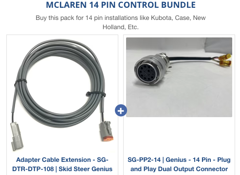Kit | McLaren - 8 Pin Control Kit - Cat ABC, ASV & Terex | Skid Steer Genius