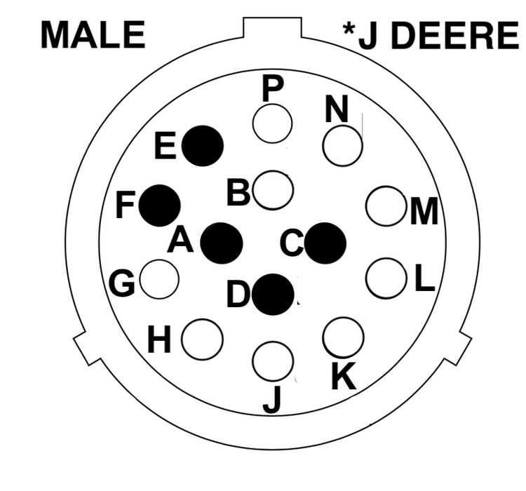 Electrical Adapters | Machine Side CAT (ABC-Series), Terex & ASV 8 Pin to Attachment Side John Deere 14 Pin | SG-CT8-JD14 | Skid Steer Genius