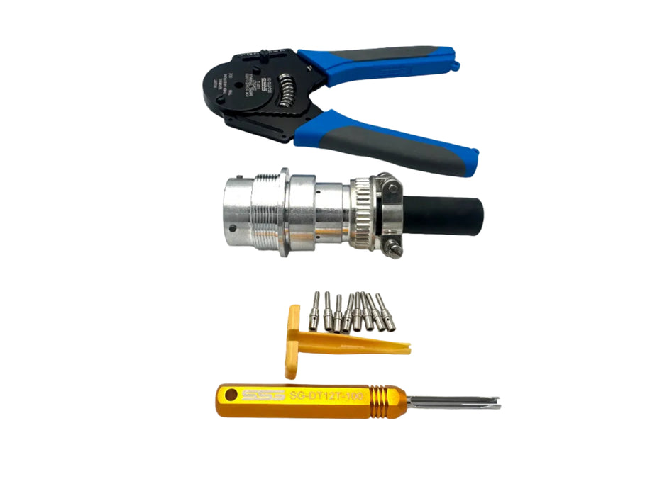 Connector | Deutsch 8 Pin Male Kit - Machine Side (QTY 1) | SG-KIT-DT-8-M-XX| Skid Steer Genius