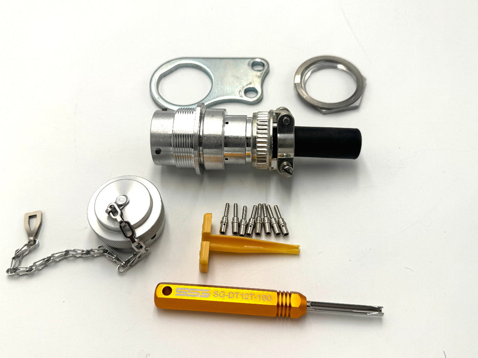 Connector | Deutsch 8 Pin Male Kit - Machine Side (QTY 1) | SG-KIT-DT-8-M-XX| Skid Steer Genius