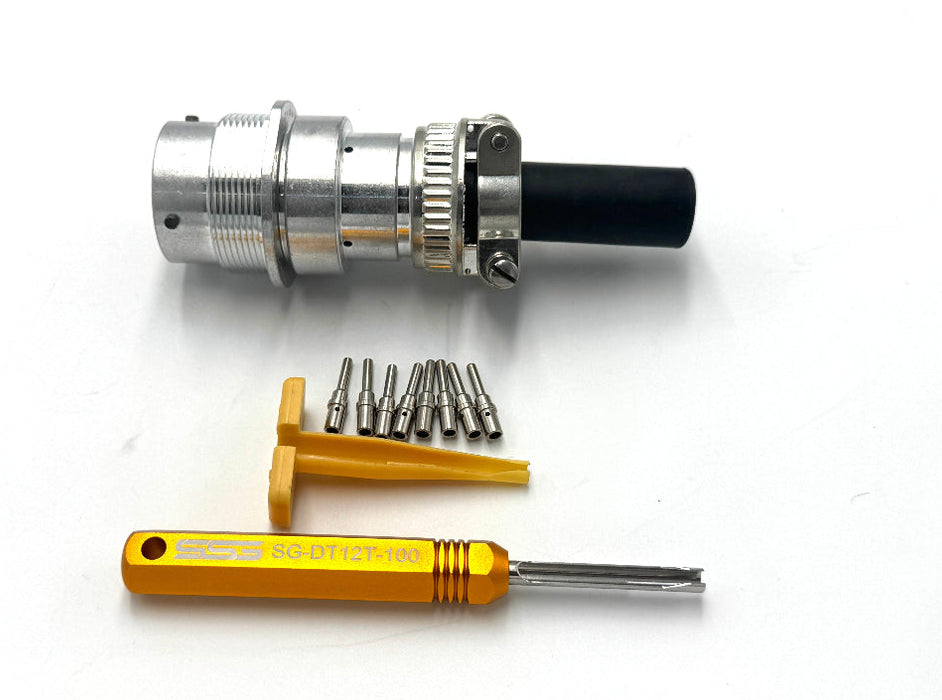 Connector | Deutsch 8 Pin Male Kit - Machine Side (QTY 1) | SG-KIT-DT-8-M-XX| Skid Steer Genius