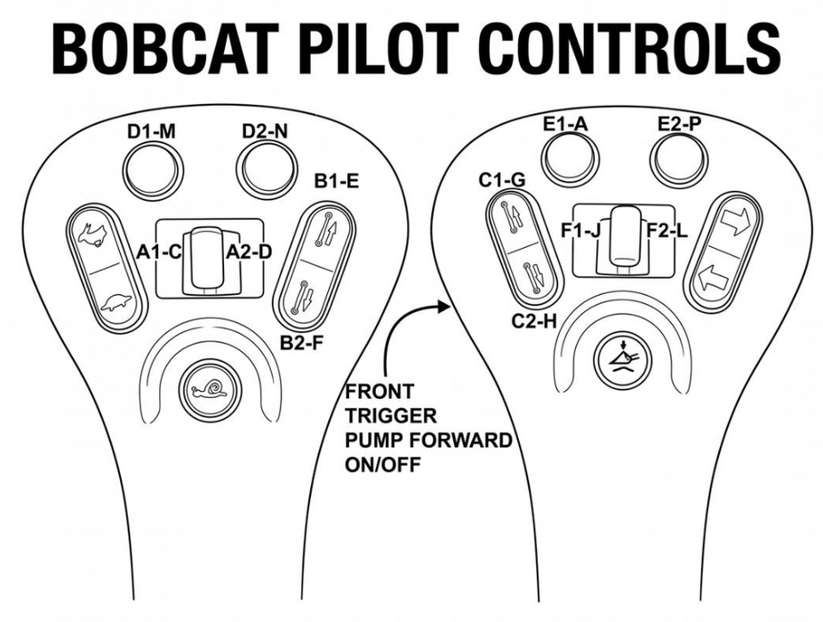7 Pin (12 Output) 14 Pin Controller For Bobcat® Pilot Controlled Loaders - 12 Port | SG-CAN100-14