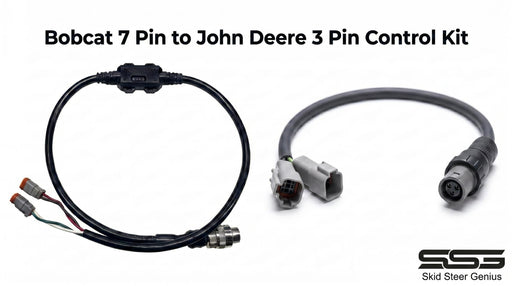 Bobcat 7-Pin to John Deere 3-Pin Controller Kit Photo – CAN to JD 3-Pin for Bobcat Skid Steer | Skid Steer Genius