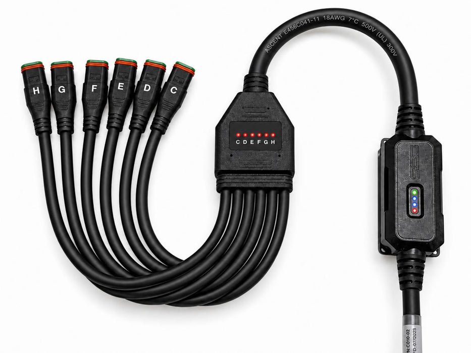 7 Pin (6 Output Deutsch Kit) Controller With 9 Foot Cable - Mounts Inside Attachments