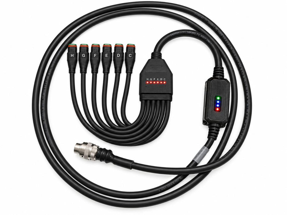 7 Pin (6 Output Deutsch Kit) Controller With 9 Foot Cable - Mounts Inside Attachments