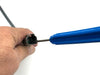 The end hook allows you to easily pull the locking wedge out of the receptacles.
