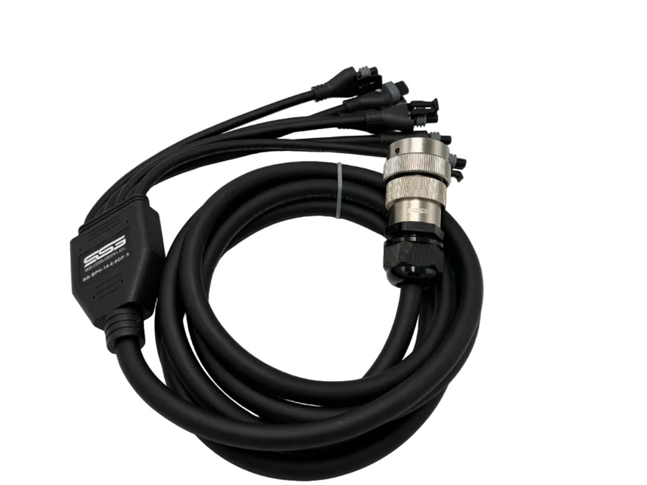 Plug Pro - SMART 14 Pin Deutsch Attachment Harness - 6 Output | SG-BPH-14-6-9DP/DT/DN-S| Skid Steer Genius
