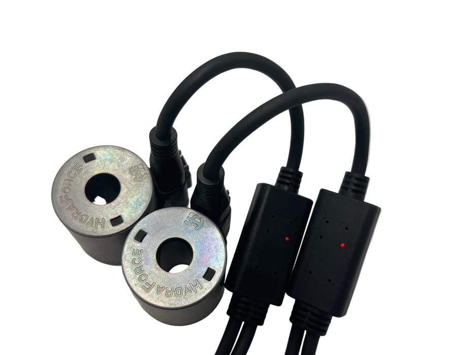 Typical Installation showing LEDs lit - Solenoids and harness are not included.