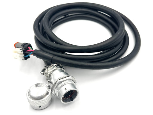 Dual connections made in machine for a factory install appearance.