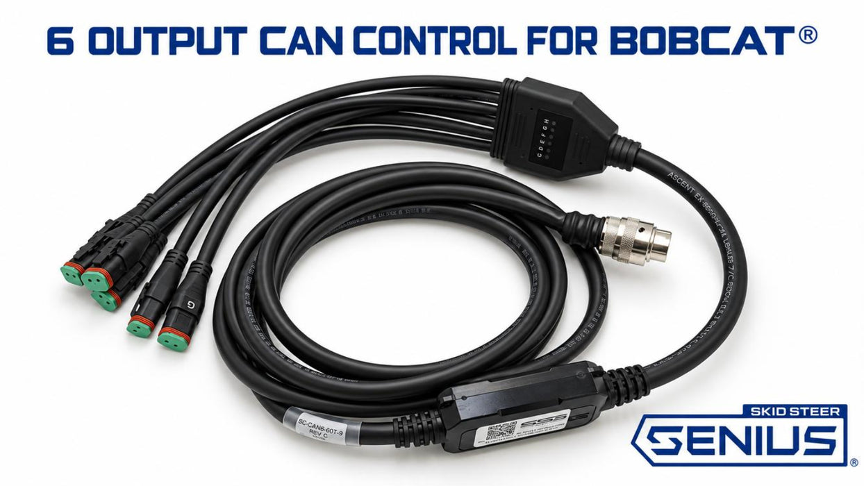 7 Pin (6 Output Deutsch Kit) Controller With 9 Foot Cable - Mounts Inside Attachments