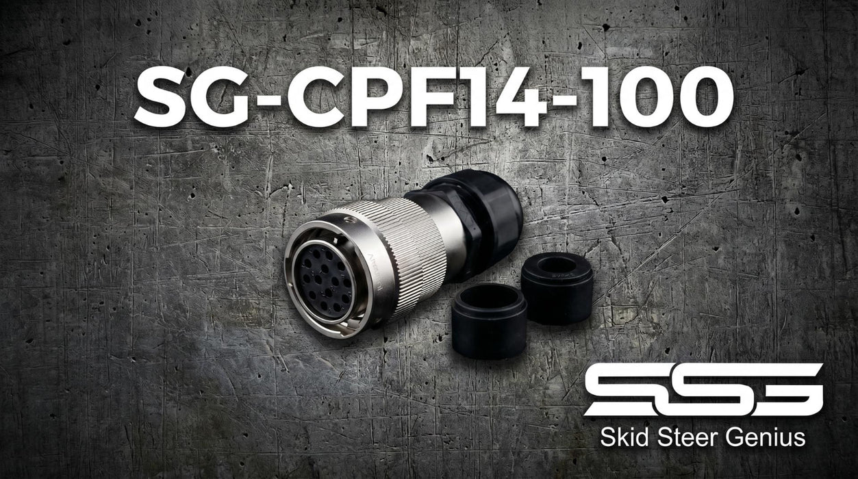 Genius 14 Pin Connector with 2 sizes of cable seals.
