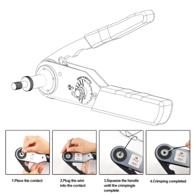 Tool | Professional Deutsch Crimping Tool | SG-CT1220-100 | Skid Steer Genius