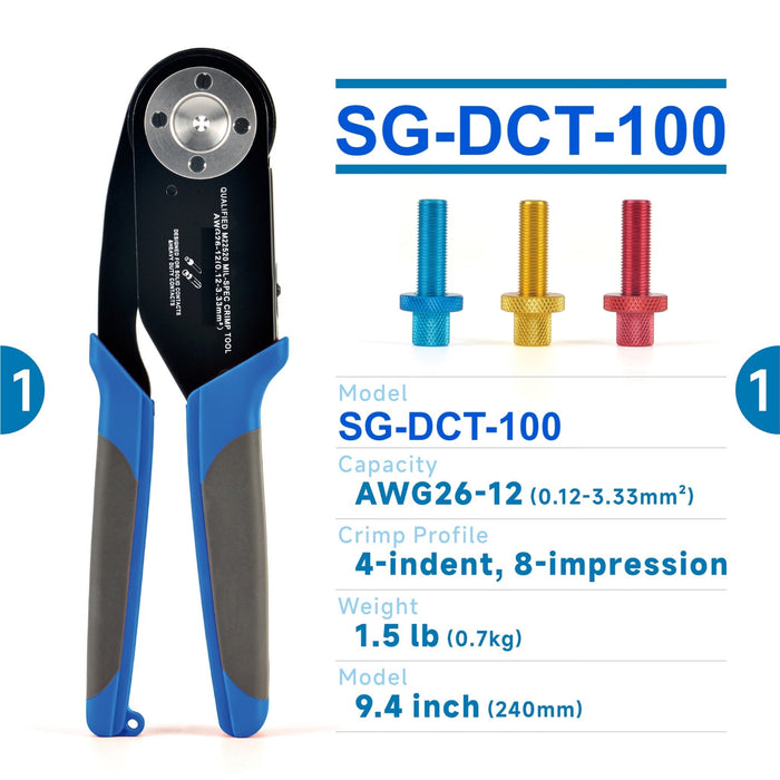 Tool | Professional Deutsch Crimping Tool | SG-DCT-100 | Skid Steer Genius