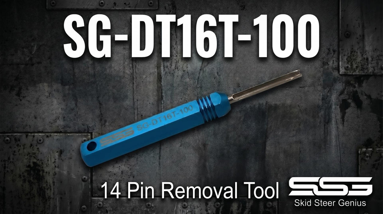 Tool | Professional Deutsch 14 Pin Bobcat®, Cat D, Kubota, Case, John Deere | SG-DT16T-100 | Skid Steer Genius