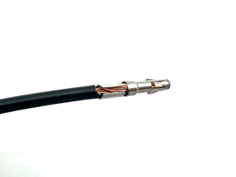 Slide the signal pin/socket ony of the wire section