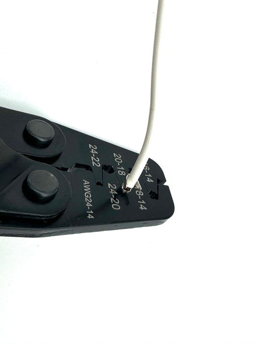 Crimpt the wire end first.