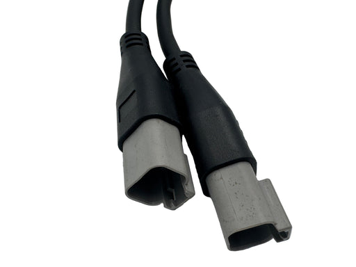 Two Deutsch 2P receptacles for control and external control adaptation.