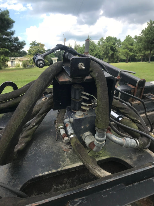 Wire Harness | Deutsch 14 Pin Female Machine Side 14 Pin to Attachment Side - 2 x Spade Lugs - 9 Feet Long | SG-BC14-SP4-9 | Skid Steer Genius