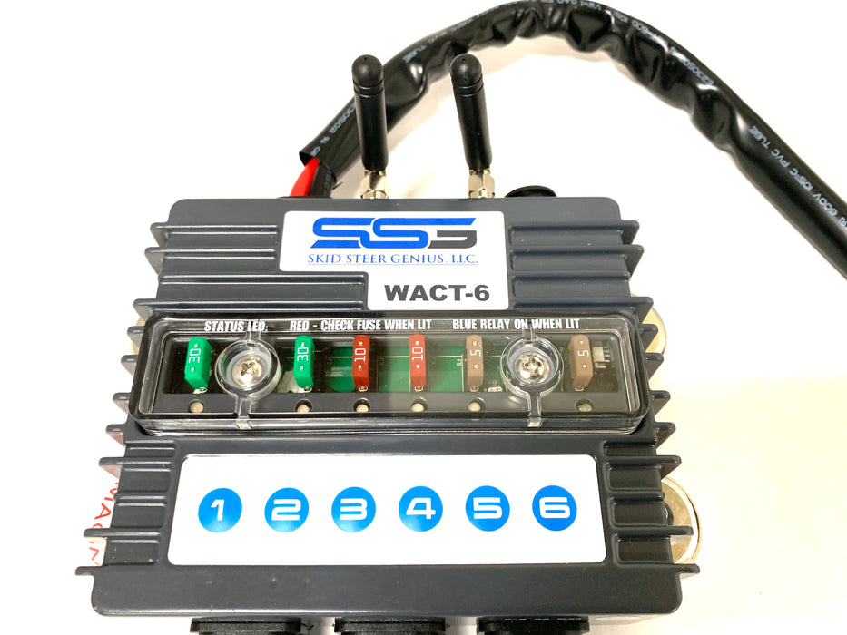 Wireless Controllers | Attachment Control Trigger - 6 Channel | SG-WACT-6-100 | Skid Steer Genius